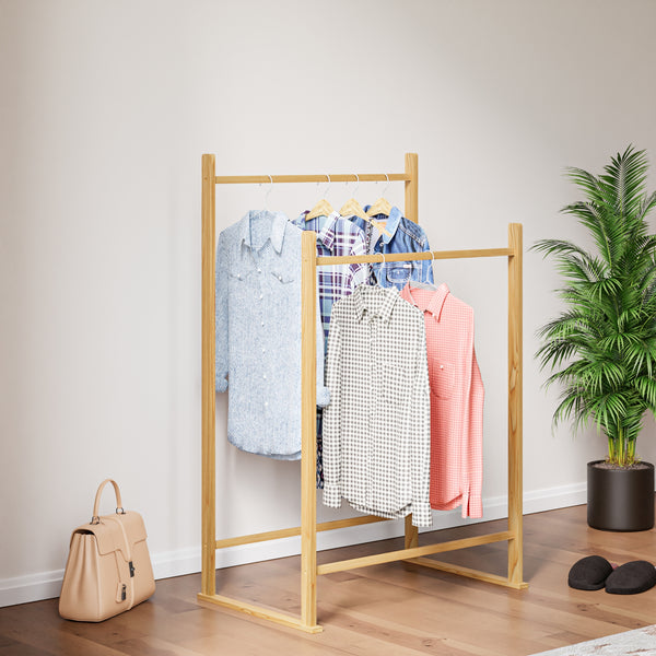 Porte-manteau 122 x 80 x 50 cm naturel