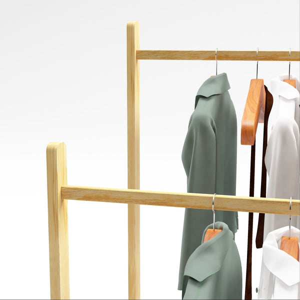Porte-manteau 122 x 80 x 50 cm naturel