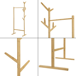 Bamboo coat stand Nordreisa 65x40x170cm