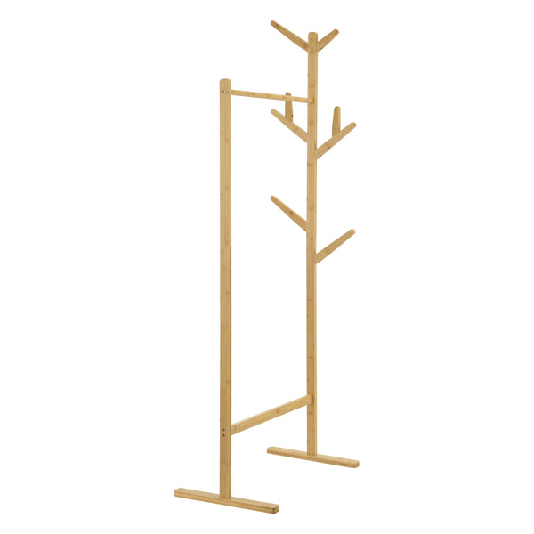 Bamboo coat stand Nordreisa 65x40x170cm