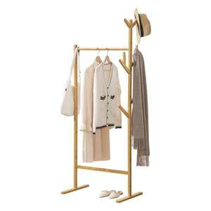 Bamboo coat stand Nordreisa 65x40x170cm