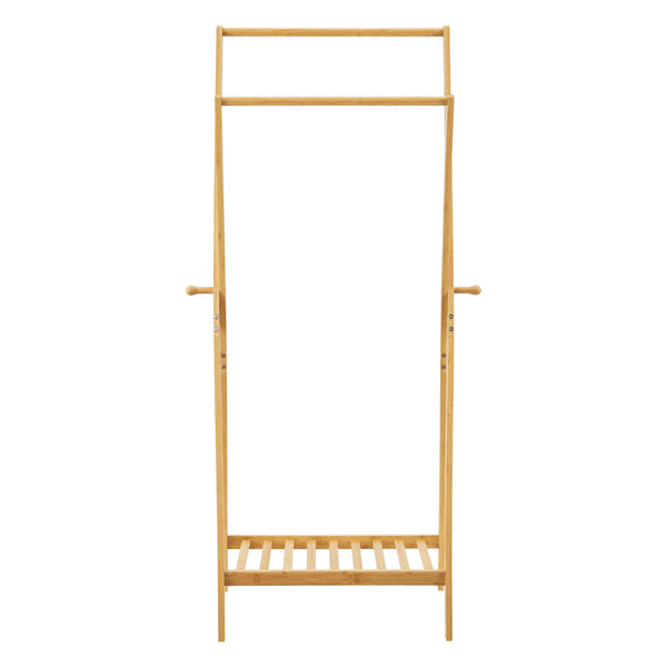 Porte-manteau Keitele 150x60x42cm bambou naturel