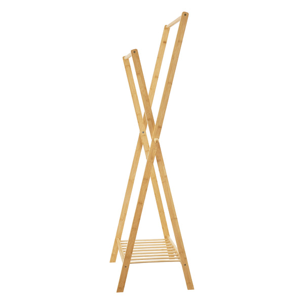 Porte-manteau Keitele 150x60x42cm bambou naturel
