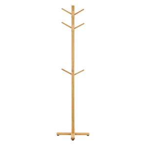 Coat rack Jämsä 176x38x38cm 12 hooks Bamboo Natural