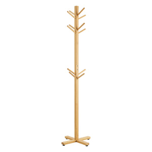 Coat rack Jämsä 176x38x38cm 12 hooks Bamboo Natural
