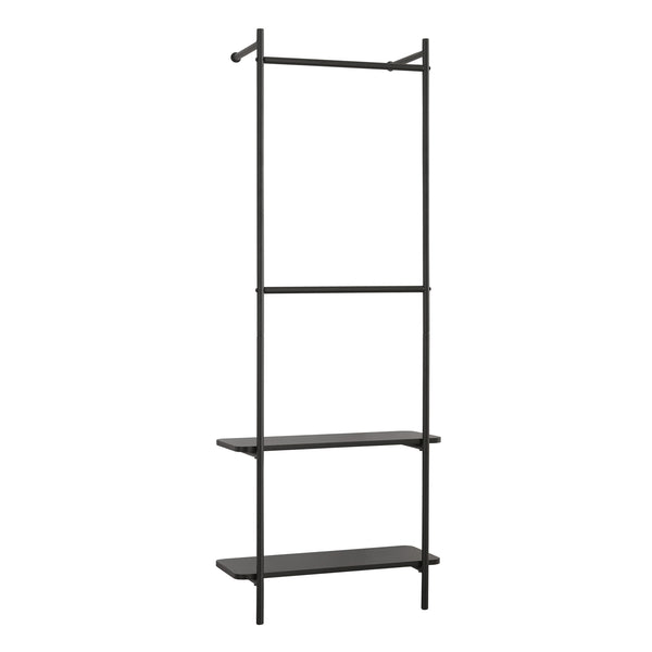 Bremanger wall coat rack 162x60x26cm black