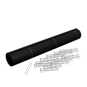 Unkrautvlies 2 x 50 m mit Bodenanker 100 Stk.