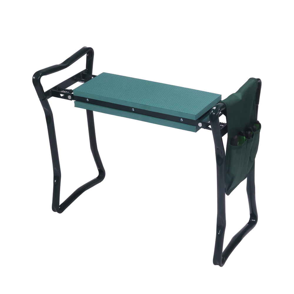 Panca da giardino/sgabello da lavoro 2 in 1