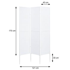Garten Paravent Raumteiler Sichtschutz Metall 200x121cm schwarz