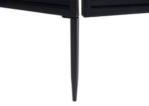 Garten Paravent Raumteiler Sichtschutz Metall 200x121cm schwarz