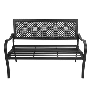Gartenbank ANNA 125 cm schwarz