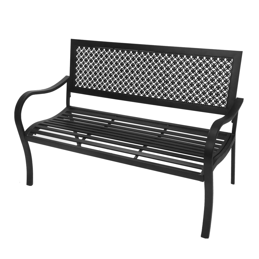Panca da giardino ANNA 125 cm nera