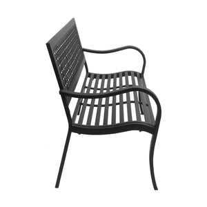 Gartenbank ANNA 125 cm schwarz