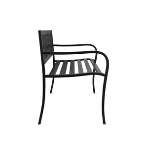 Gartenbank BERTHA 118 cm schwarz