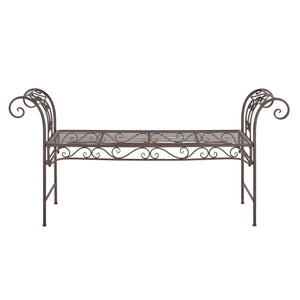 Gartenbank Cossila 70x147x46 cm Edelrost-Braun