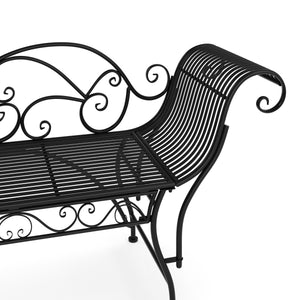 Gartenbank Sonnenliege Eisen SAPHIRA schwarz