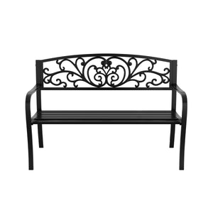Gartenbank GISELA 127 cm schwarz