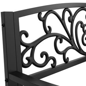 Gartenbank GISELA 127 cm schwarz