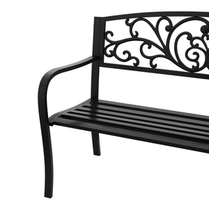 Gartenbank GISELA 127 cm schwarz