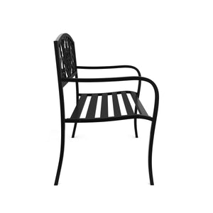 Gartenbank GISELA 127 cm schwarz
