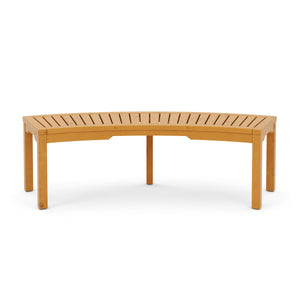 Gartenbank Holz BRIARA gebogen 147 cm
