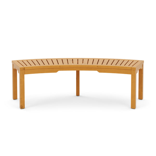 Gartenbank Holz BRIARA gebogen 147 cm