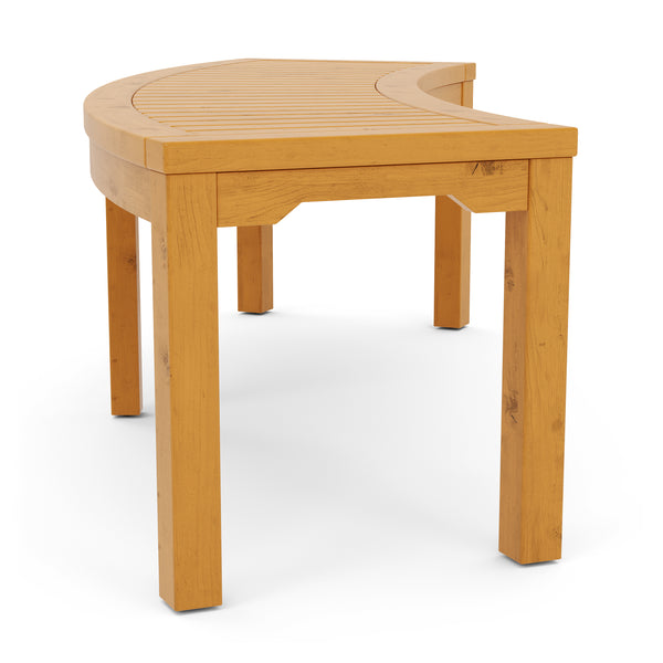 Gartenbank Holz BRIARA gebogen 147 cm