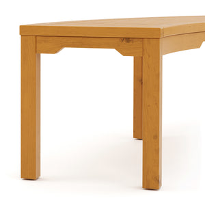 Gartenbank Holz BRIARA gebogen 147 cm