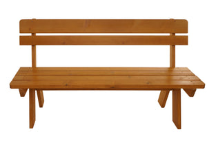 Gartenbank Holzbank Gastro-Qualität Massiv-Holz 148cm honig