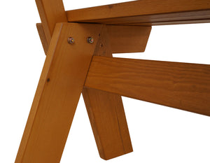 Gartenbank Holzbank Gastro-Qualität Massiv-Holz 148cm honig