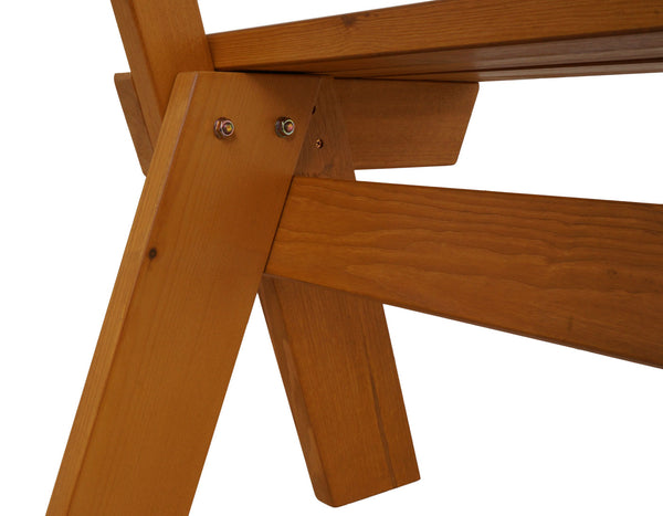 Gartenbank Holzbank Gastro-Qualität Massiv-Holz 148cm honig