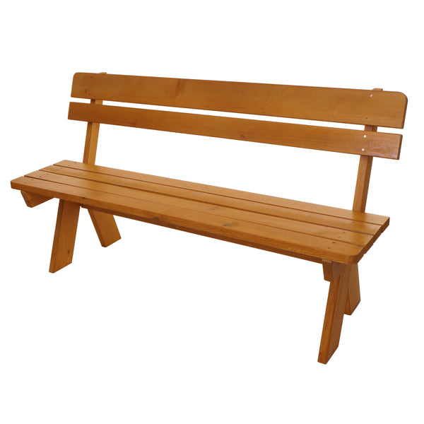 Gartenbank Holzbank Gastro-Qualität Massiv-Holz 148cm honig