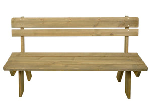 Gartenbank Holzbank Gastro-Qualität Massiv-Holz 148cm natur