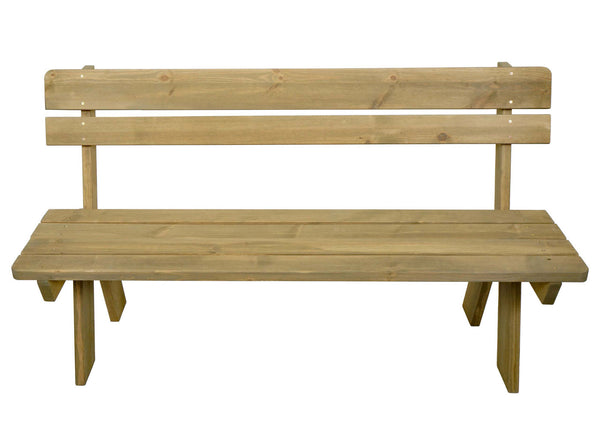 Gartenbank Holzbank Gastro-Qualität Massiv-Holz 148cm natur