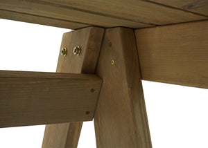 Gartenbank Holzbank Gastro-Qualität Massiv-Holz 148cm natur