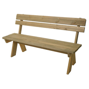 Gartenbank Holzbank Gastro-Qualität Massiv-Holz 148cm natur