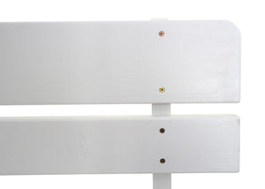Gartenbank Holzbank Gastro-Qualität Massiv-Holz 148cm weiss
