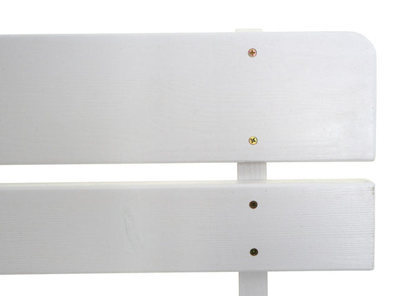 Gartenbank Holzbank Gastro-Qualität Massiv-Holz 148cm weiss