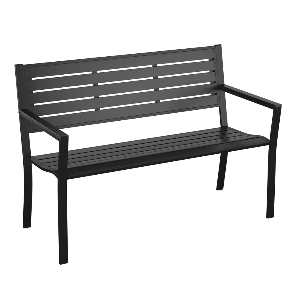 Panca da giardino MARLENE 127 cm nera