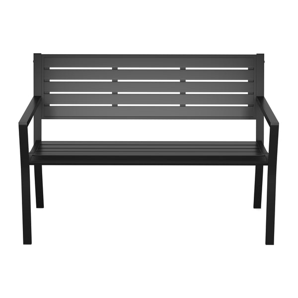 Gartenbank MARLENE 127 cm schwarz