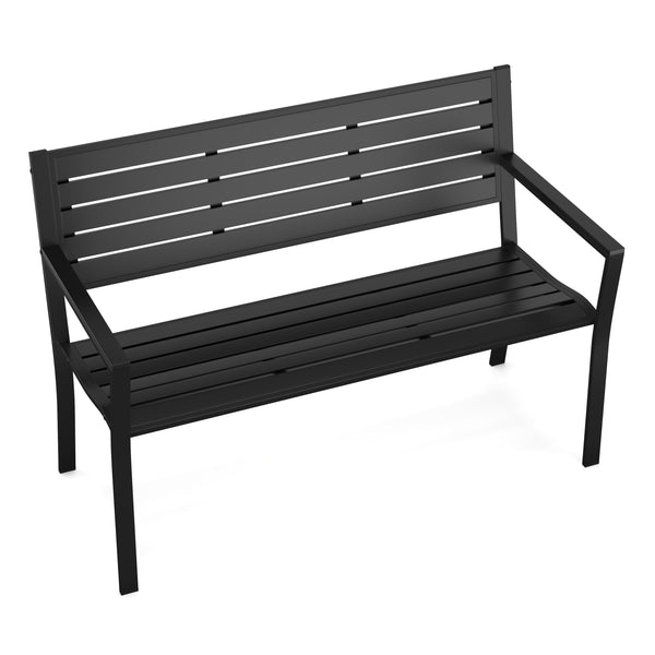 Gartenbank MARLENE 127 cm schwarz