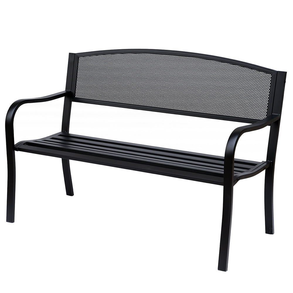 Gartenbank Metall 2-Sitzer Metallbank 127cm