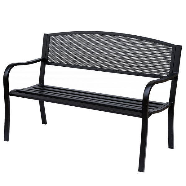 Gartenbank Metall 2-Sitzer Metallbank 127cm