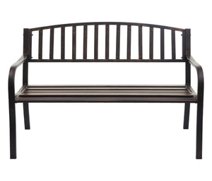 Gartenbank Metall 2 Sitzer vintage bronze 127cm