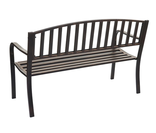 Gartenbank Metall 2 Sitzer vintage bronze 127cm