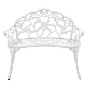 Gartenbank Monfalcone Gusseisen im Antik-Design Weiss