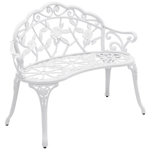 Gartenbank Monfalcone Gusseisen im Antik-Design Weiss
