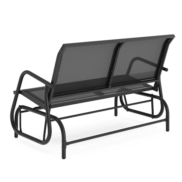 Gartenbank Schaukelbank PROMETEUS 120 cm schwarz