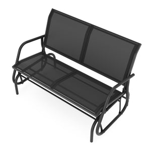 Gartenbank Schaukelbank PROMETEUS 120 cm schwarz
