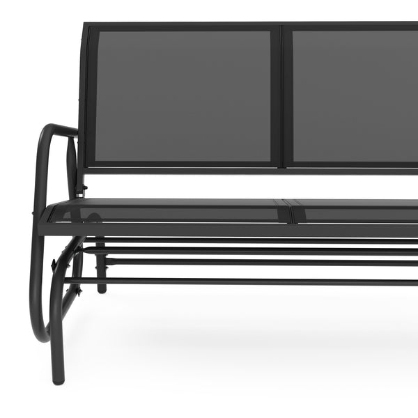 Gartenbank Schaukelbank PROMETEUS 120 cm schwarz
